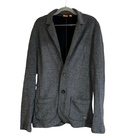 Boss Hugo Boss Orange Cotton Blazer Size Large - Picture 1 of 8